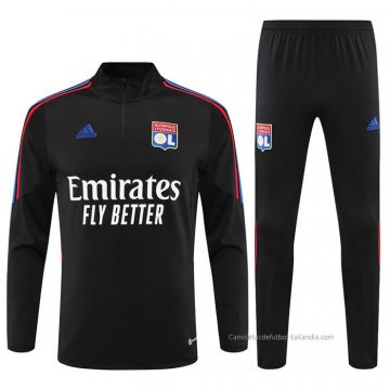 Chandal de Sudadera del Lyon 2022-2023 Negro Chandal de Sudadera del Lyon 2022-2023 Negro