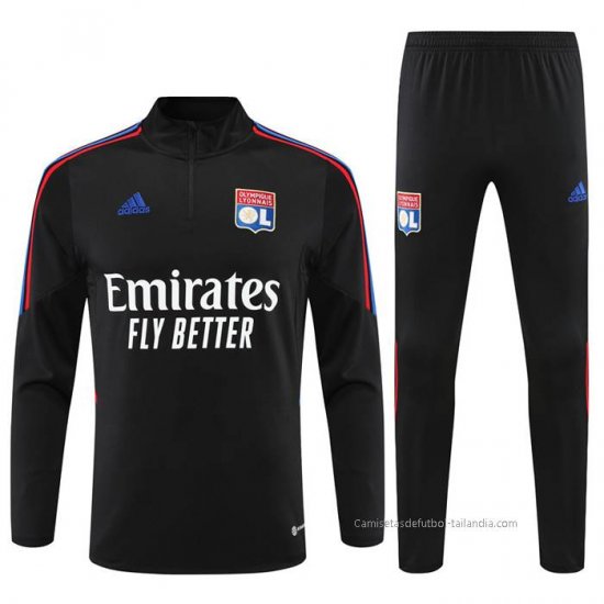Chandal de Sudadera del Lyon 2022-2023 Negro - Haga un click en la imagen para cerrar