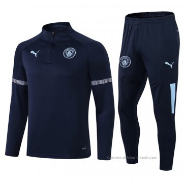 Chandal de Sudadera del Manchester City 2021-2022 Azul Chandal de Sudadera del Manchester City 2021-2022 Azul