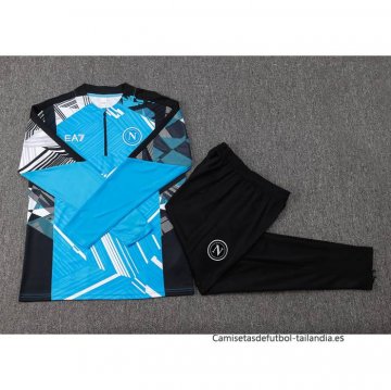 Chandal de Sudadera del Napoli Nino 2024-2025 Azul