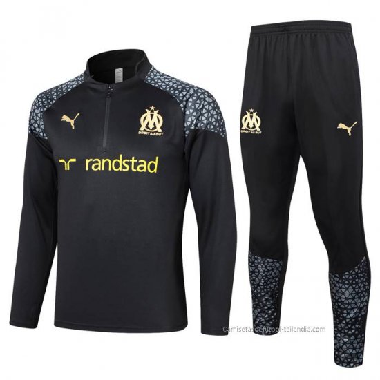 Chandal de Sudadera del Olympique Marsella 2023-2024 Negro - Haga un click en la imagen para cerrar