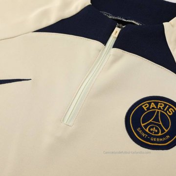 Chandal de Sudadera del Paris Saint-Germain 2023-2024 Amarillo