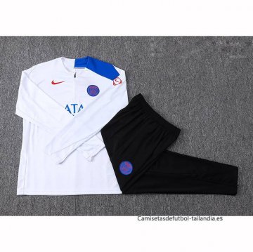 Chandal de Sudadera del Paris Saint-Germain 2025-2026 Blanco