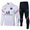 Chandal de Sudadera del Paris Saint-Germain 2021-2022 Blanco Chandal de Sudadera del Paris Saint-Germain 2021-2022 Blanco