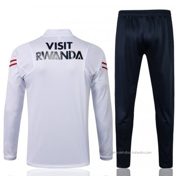 Chandal de Sudadera del Paris Saint-Germain 2021-2022 Blanco