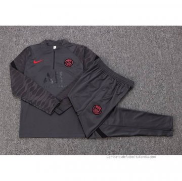 Chandal de Sudadera del Paris Saint-Germain 2022-2023 Gris