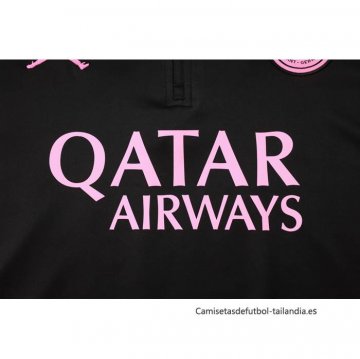 Chandal de Sudadera del Paris Saint-Germain Jordan Nino 2024-2025 Negro
