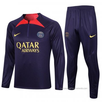 Chandal de Sudadera del Paris Saint-Germain Nino 2023-2024 Purpura Chandal de Sudadera del Paris Saint-Germain Nino 2023-2024 Purpura