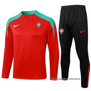 Chandal de Sudadera del Portugal 2024-2025 Rojo Chandal de Sudadera del Portugal 2024-2025 Rojo