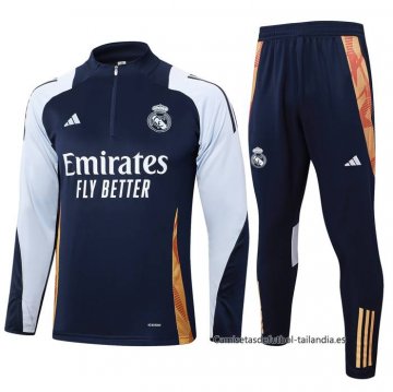 Chandal de Sudadera del Real Madrid 2024-2025 Azul Chandal de Sudadera del Real Madrid 2024-2025 Azul