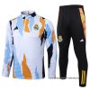 Chandal de Sudadera del Real Madrid 2024-2025 Blanco y Amarillo Chandal de Sudadera del Real Madrid 2024-2025 Blanco y Amarillo
