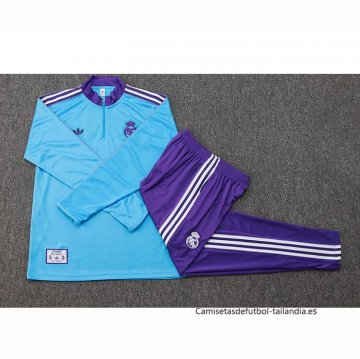 Chandal de Sudadera del Real Madrid 2025-2026 Azul