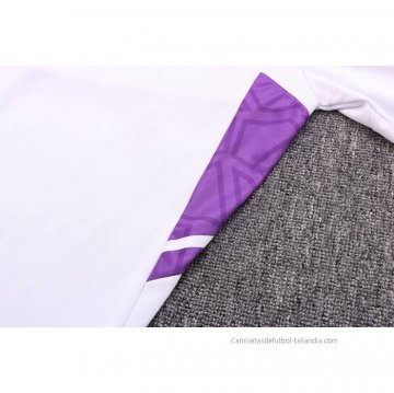 Chandal de Sudadera del Real Madrid Nino 2022-2023 Blanco