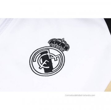 Chandal de Sudadera del Real Madrid Nino 2023-2024 Blanco