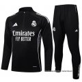 Chandal de Sudadera del Real Madrid Nino 2025-2026 Negro