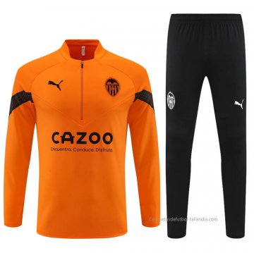 Chandal de Sudadera del Valencia 2022-2023 Naranja Chandal de Sudadera del Valencia 2022-2023 Naranja