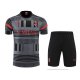 Chandal del AC Milan Manga Corta 2022-2023 Gris - Pantalon Corto