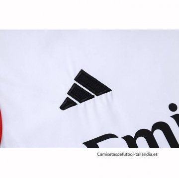 Chandal del AC Milan Sin Mangas 2025-2026 Blanco