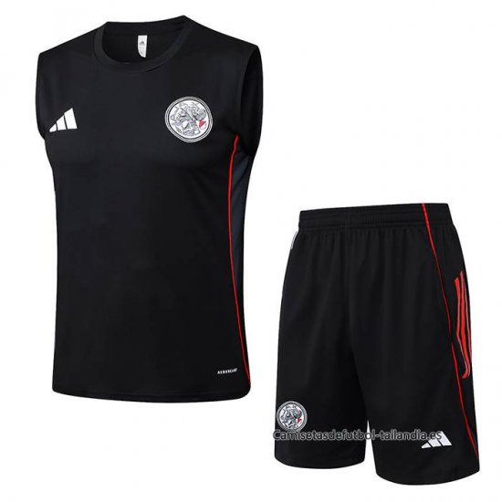 Chandal del Ajax Sin Mangas 2025-2026 Negro - Haga un click en la imagen para cerrar