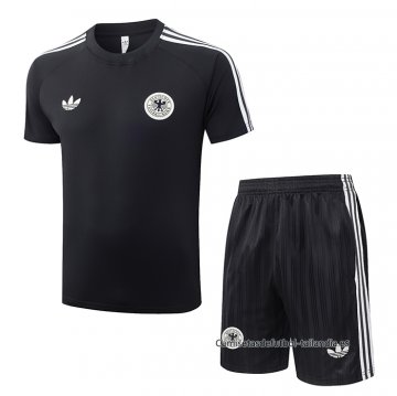 Chandal del Alemania Manga Corta 2026-2027 Negro - Pantalon Corto