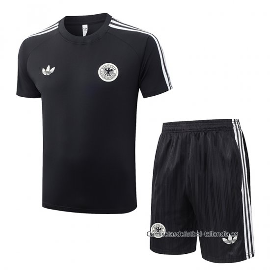 Chandal del Alemania Manga Corta 2026-2027 Negro - Pantalon Corto - Haga un click en la imagen para cerrar