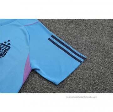 Chandal del Argentina Manga Corta 2023-2024 Azul Oscuro - Pantalon Corto