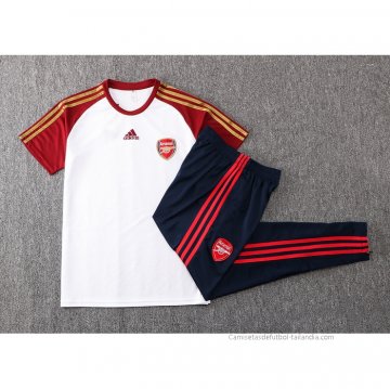 Chandal del Arsenal Manga Corta 2021-2022 Blanco