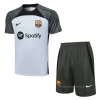 Chandal del Barcelona Manga Corta 2023-2024 Gris - Pantalon Corto Chandal del Barcelona Manga Corta 2023-2024 Gris - Pantalon Corto