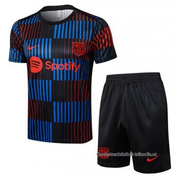 Chandal del Barcelona Manga Corta 2024 Azul - Pantalon Corto