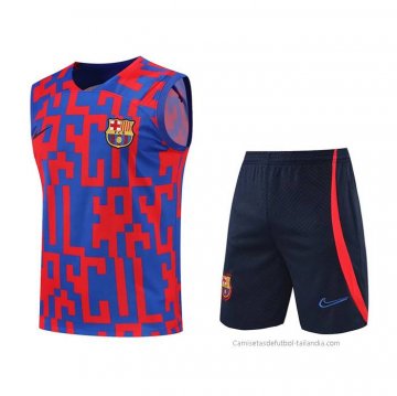Chandal del Barcelona Sin Mangas 2022-2023 Rojo y Azul Chandal del Barcelona Sin Mangas 2022-2023 Rojo y Azul