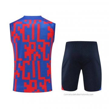 Chandal del Barcelona Sin Mangas 2022-2023 Rojo y Azul