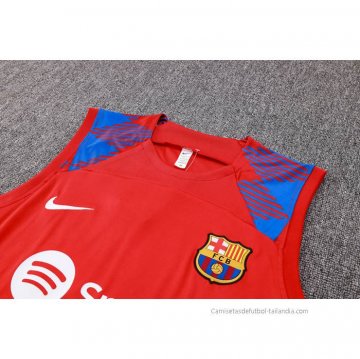 Chandal del Barcelona Sin Mangas 2023-2024 Rojo