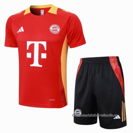 Chandal del Bayern Munich Manga Corta 2024-2025 Rojo - Pantalon Corto - Haga un click en la imagen para cerrar