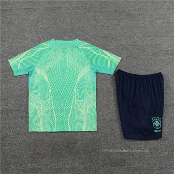 Chandal del Brasil Manga Corta 2022-2023 Verde - Pantalon Corto