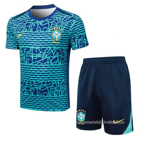 Chandal del Brasil Manga Corta 2024-2025 Verde - Pantalon Corto - Haga un click en la imagen para cerrar