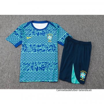 Chandal del Brasil Manga Corta 2024-2025 Verde - Pantalon Corto