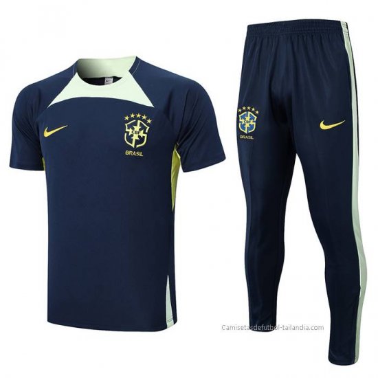Chandal del Brasil Manga Corta 2022-2023 Azul - Haga un click en la imagen para cerrar