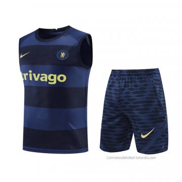 Chandal del Chelsea Sin Mangas 2022-2023 Azul Chandal del Chelsea Sin Mangas 2022-2023 Azul