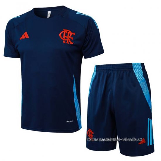 Chandal del Flamengo Manga Corta 2024-2025 Azul - Pantalon Corto - Haga un click en la imagen para cerrar