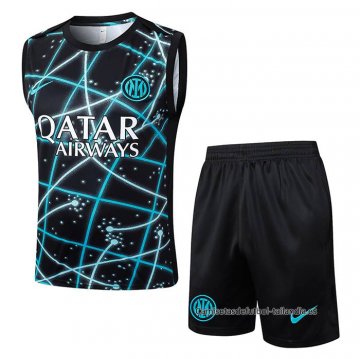 Chandal del Inter Milan Sin Mangas 2025-2026 Negro Azul Chandal del Inter Milan Sin Mangas 2025-2026 Negro Azul