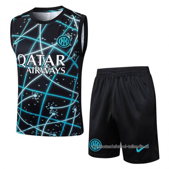 Chandal del Inter Milan Sin Mangas 2025-2026 Negro Azul - Haga un click en la imagen para cerrar