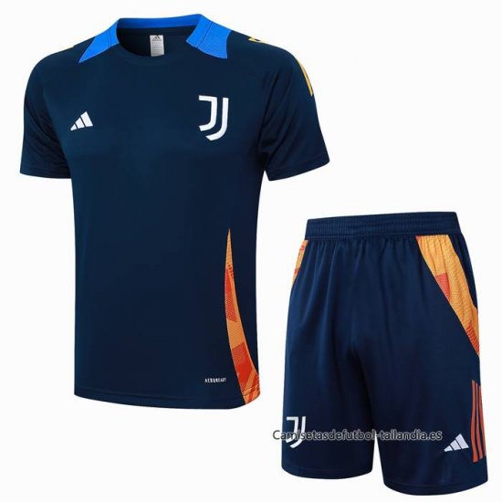 Chandal del Juventus Manga Corta 2024-2025 Azul - Pantalon Corto - Haga un click en la imagen para cerrar