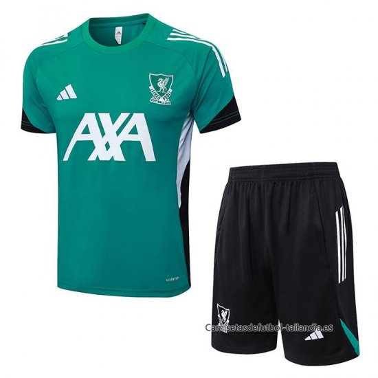 Chandal del Liverpool Manga Corta 2025-2026 Verde - Pantalon Corto - Haga un click en la imagen para cerrar