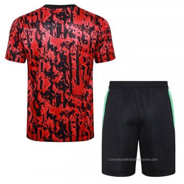 Chandal del Manchester United Manga Corta 2023-2024 Rojo - Pantalon Corto