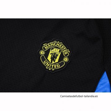 Chandal del Manchester United Manga Corta 2025-2026 Negro - Pantalon Corto