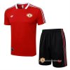 Chandal del Manchester United Manga Corta 2025-2026 Rojo - Pantalon Corto Chandal del Manchester United Manga Corta 2025-2026 Rojo - Pantalon Corto