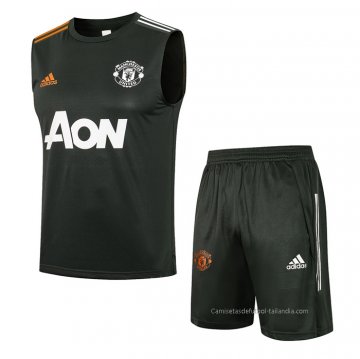 Chandal del Manchester United Sin Mangas 2021-2022 Verde Chandal del Manchester United Sin Mangas 2021-2022 Verde