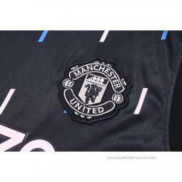 Chandal del Manchester United Sin Mangas 2023-2024 Negro