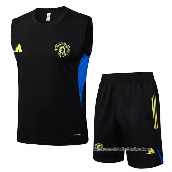 Chandal del Manchester United Sin Mangas 2025-2026 Negro - Haga un click en la imagen para cerrar
