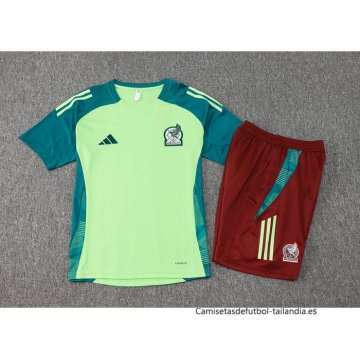 Chandal del Mexico Manga Corta 2024-2025 Verde - Pantalon Corto